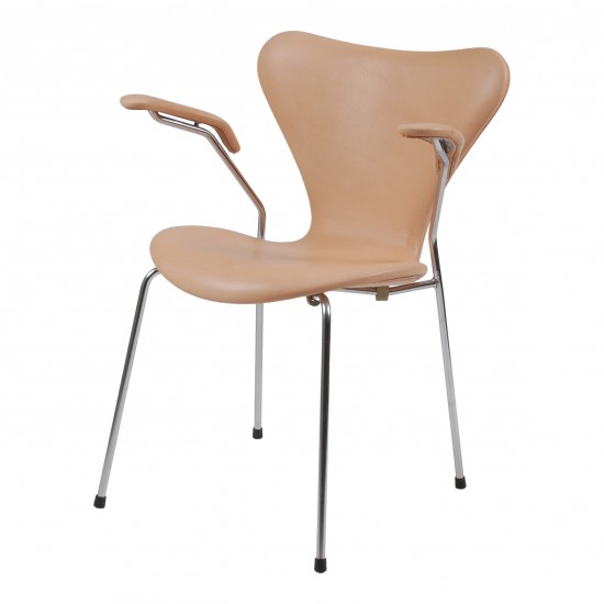 Arne Jacobsen 3207 seven armchair natural leather Cph Classic